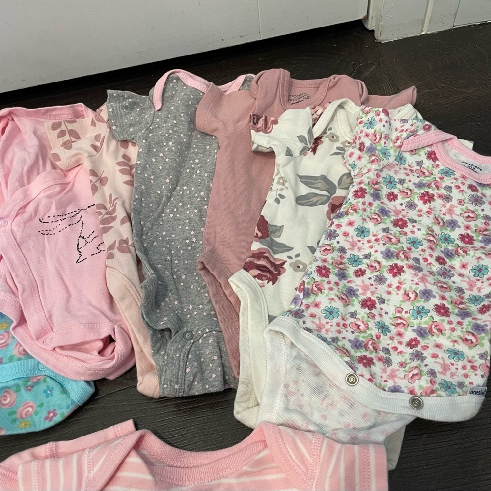 Assorted 0-3 Months Baby Onesies - Picture 2 of 5